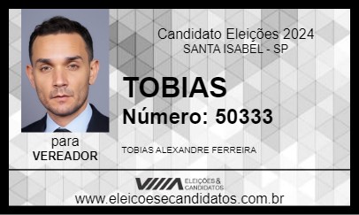 Candidato TOBIAS 2024 - SANTA ISABEL - Eleições