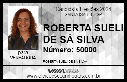 Candidato TIA ROBERTA 2024 - SANTA ISABEL - Eleições