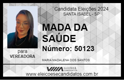 Candidato MADA DA SAÚDE 2024 - SANTA ISABEL - Eleições