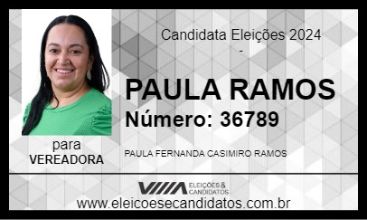 Candidato PAULA RAMOS 2024 - SANTA BÁRBARA D\OESTE - Eleições