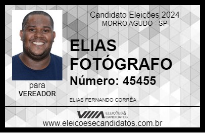 Candidato ELIAS FOTÓGRAFO 2024 - MORRO AGUDO - Eleições