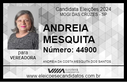 Candidato ANDREIA MESQUITA 2024 - MOGI DAS CRUZES - Eleições