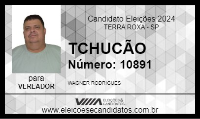 Candidato TCHUCÃO 2024 - TERRA ROXA - Eleições