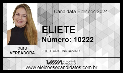 Candidato ELIETE 2024 - TERRA ROXA - Eleições