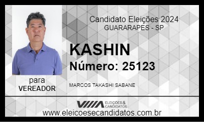 Candidato KASHIN 2024 - GUARARAPES - Eleições