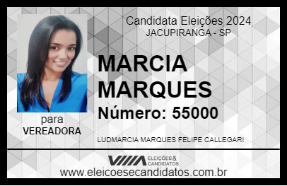 Candidato MARCIA MARQUES 2024 - JACUPIRANGA - Eleições