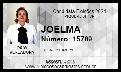 Candidato JOELMA 2024 - PIQUEROBI - Eleições