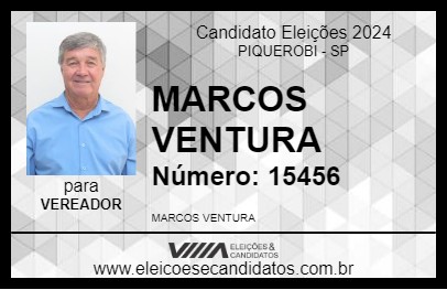 Candidato MARCOS VENTURA 2024 - PIQUEROBI - Eleições