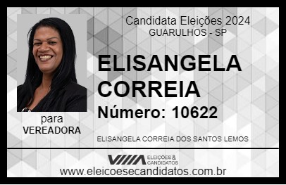 Candidato ELISANGELA CORREIA 2024 - GUARULHOS - Eleições