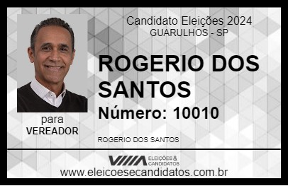 Candidato ROGERIO DOS SANTOS 2024 - GUARULHOS - Eleições