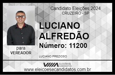 Candidato LUCIANO ALFREDÃO 2024 - CRUZEIRO - Eleições