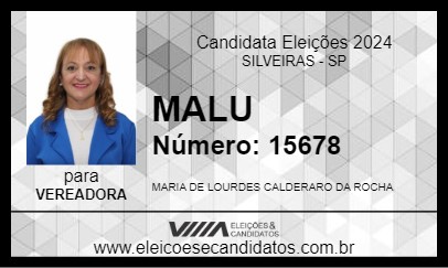 Candidato MALU 2024 - SILVEIRAS - Eleições