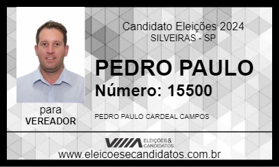 Candidato PEDRO PAULO 2024 - SILVEIRAS - Eleições