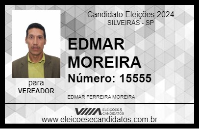 Candidato EDMAR MOREIRA 2024 - SILVEIRAS - Eleições