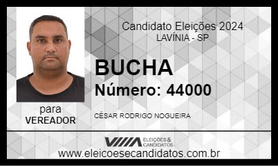 Candidato BUCHA 2024 - LAVÍNIA - Eleições