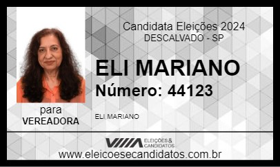 Candidato ELI MARIANO 2024 - DESCALVADO - Eleições