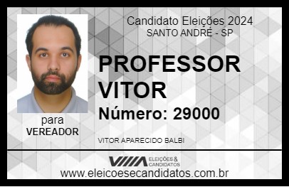 Candidato PROFESSOR VITOR 2024 - SANTO ANDRÉ - Eleições