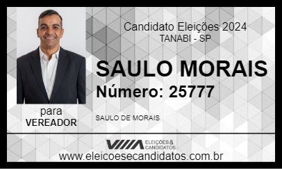 Candidato SAULO MORAIS 2024 - TANABI - Eleições