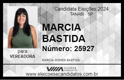 Candidato MARCIA BASTIDA 2024 - TANABI - Eleições