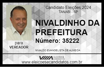 Candidato NIVALDINHO DA PREFEITURA 2024 - TANABI - Eleições