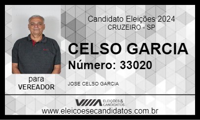 Candidato CELSO GARCIA 2024 - CRUZEIRO - Eleições