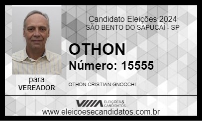 Candidato OTHON 2024 - SÃO BENTO DO SAPUCAÍ - Eleições