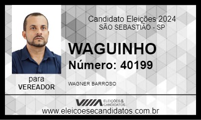 Candidato WAGUINHO 2024 - SÃO SEBASTIÃO - Eleições