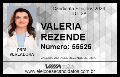 Candidato VALERIA REZENDE 2024 - ITU - Eleições