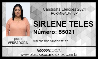 Candidato SIRLENE TELES 2024 - PORANGABA - Eleições