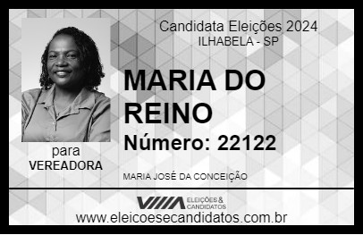 Candidato MARIA DO REINO 2024 - ILHABELA - Eleições