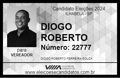 Candidato DIOGO ROBERTO 2024 - ILHABELA - Eleições