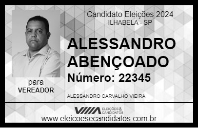 Candidato ALESSANDRO ABENÇOADO 2024 - ILHABELA - Eleições