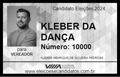 Candidato KLEBER DA DANÇA 2024 - ILHABELA - Eleições