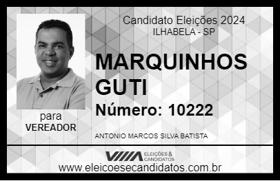 Candidato MARQUINHOS GUTI 2024 - ILHABELA - Eleições