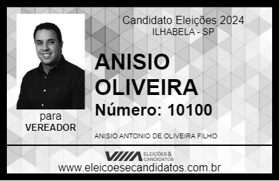 Candidato ANISIO OLIVEIRA 2024 - ILHABELA - Eleições