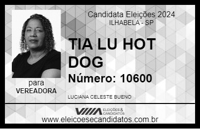 Candidato TIA LU HOT DOG 2024 - ILHABELA - Eleições