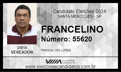 Candidato FRANCELINO 2024 - SANTA MERCEDES - Eleições