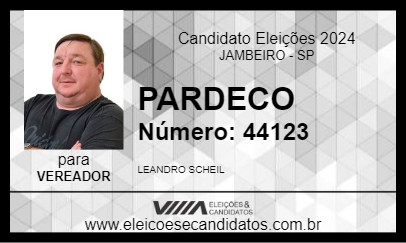 Candidato PARDECO 2024 - JAMBEIRO - Eleições