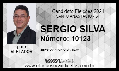 Candidato SERGIO SILVA 2024 - SANTO ANASTÁCIO - Eleições