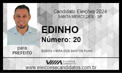 Candidato EDINHO 2024 - SANTA MERCEDES - Eleições