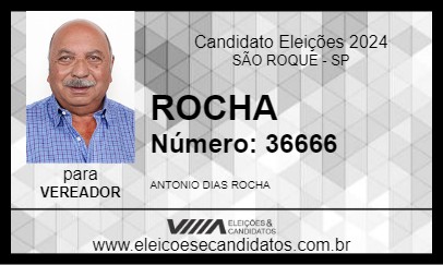 Candidato ROCHA 2024 - SÃO ROQUE - Eleições