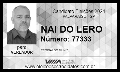 Candidato NAI DO LERO 2024 - VALPARAÍSO - Eleições