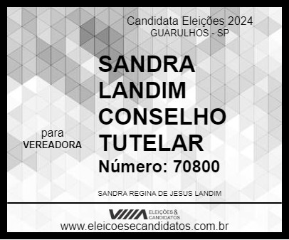 Candidato SANDRA LANDIM 2024 - GUARULHOS - Eleições