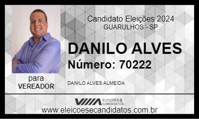 Candidato DANILO ALVES 2024 - GUARULHOS - Eleições