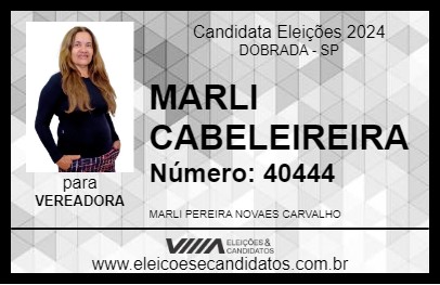 Candidato MARLI CABELEIREIRA 2024 - DOBRADA - Eleições