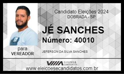 Candidato JÉ SANCHES 2024 - DOBRADA - Eleições