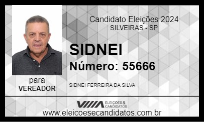 Candidato SIDNEI 2024 - SILVEIRAS - Eleições