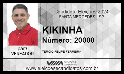 Candidato KIKINHA 2024 - SANTA MERCEDES - Eleições