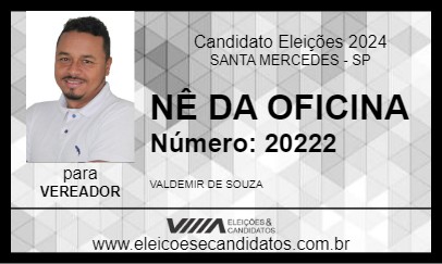 Candidato NÊ DA OFICINA 2024 - SANTA MERCEDES - Eleições