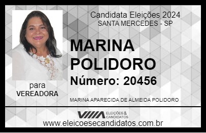 Candidato MARINA POLIDORO 2024 - SANTA MERCEDES - Eleições